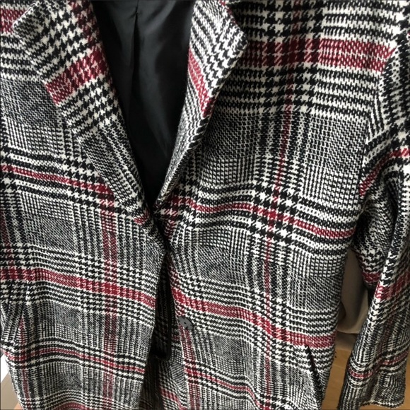 Bershka long plaid coat - Picture 2 of 4